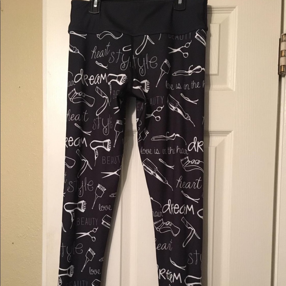 Hairstylist yoga pants